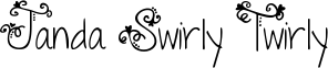 Janda Swirly Twirly font